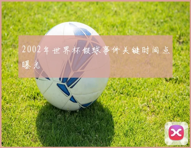 2002年世界杯假球事件关键时间点曝光